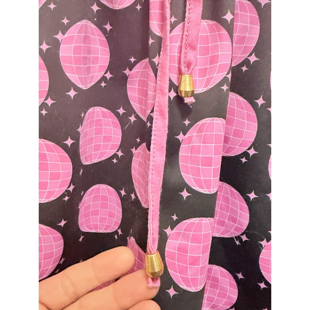Jess Lea Let's Go Party Disco Ball 🪩 Activewear Pink Shorts Women's Sz L - Picture 4 of 14